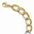 14K White and Yellow Gold Polished Fancy Bracelet
