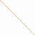 14K Yellow Gold Concave Open Figaro Chain Bracelet