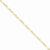 14K Yellow Gold Concave Open Figaro Chain Bracelet