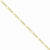14K Yellow Gold Concave Open Figaro Chain