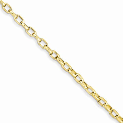 14K Yellow Gold Polished Fancy Link Bracelet