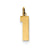 Medium Polished Number 1 Charm in 14k Gold