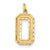 14ky Casted Large Diamond Cut Number 0 Charm hide-image