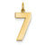 14ky Casted Large Polished Number 7 Charm hide-image