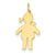 14k Gold Plain Polished Small Girl Charm hide-image