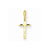 14k Gold Satin & Diamond-cut Cross Pendant, Pendants for Necklace