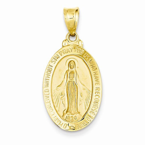 14k Gold Miraculous Medal Pendant, Delightful Pendants for Necklace