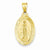 14k Gold Miraculous Medal Pendant, Delightful Pendants for Necklace