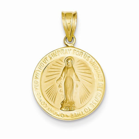14k Gold Miraculous Medal pendant, Fine Pendants for Necklace