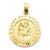 14k Gold Saint Christopher Medal Charm hide-image