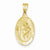 14k Gold Saint Christopher Medal Pendant, Pretty Pendants for Necklace