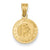 14k Gold Saint Christopher Medal Charm hide-image