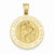 14k Gold Saint Christopher Medal Pendant, Classy Pendants for Necklace