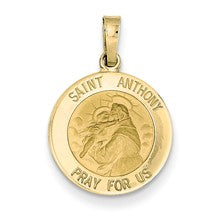 14k Gold Saint Anthony Medal Charm hide-image