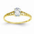 14k Yellow Gold March Birthstone Ring