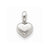 14k White Gold Small Heart Pendant, Pendants for Necklace