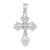 14k White Gold Filigree Cross Charm hide-image