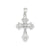 Filigree Cross Charm in 14k White Gold