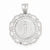 14k White Gold Blessed Mary Medal Pendant, Pendants for Necklace
