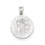 Saint Christopher Medal Charm in 14k White Gold