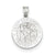 14k White Gold Saint Christopher Medal Charm hide-image