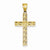 14k Gold Rope Cross Pendant, Pendants for Necklace