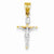 14k Gold Two-tone INRI Crucifix Pendant, Alluring Pendants for Necklace