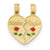 14k Gold Enameled Mother - Daughter Pendant, Pendants for Necklace