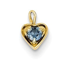 14ky June Birthstone Heart Charm hide-image