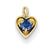 14ky September Birthstone Heart Charm hide-image