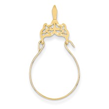 14k Gold Filigree Charm hide-image