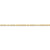 14K Yellow Gold Milano Rope Chain Anklet