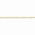 14K Yellow Gold Milano Rope Chain Anklet
