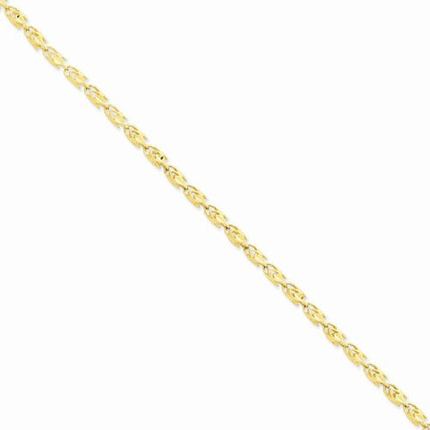 14K Yellow Gold Marquise Chain Bracelet