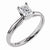 14k White Gold Moissanite 8x6mm Radiant Solitaire Ring