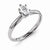 14k White Gold Forever Brilliant 9x7mm Oval Solitaire Ring