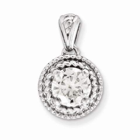 14k Gold Forever Brilliant Pendant, Classy Pendants for Necklace