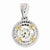 14k Two Tone Moissanite pendant, Delightful Pendants for Necklace