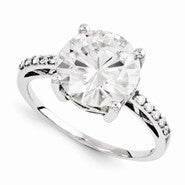 14k White Gold Moisssanite Ring
