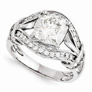 14k White Gold Forever Brilliant Ring