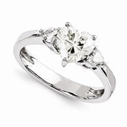 14k White Gold Moisssanite Ring