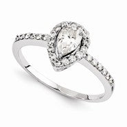 14k White Gold Forever Brilliant Ring