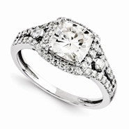 14k White Gold Forever Brilliant Ring