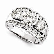14k White Gold Forever Brilliant Ring