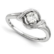 14k White Gold Forever Brilliant Ring