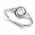 14k White Gold Moissanite Ring