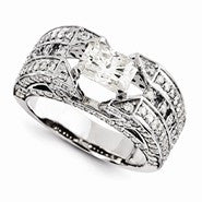 14k White Gold Forever Brilliant Ring