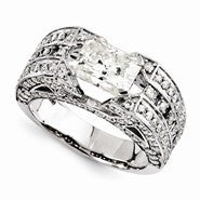 14k White Gold Forever Brilliant Ring