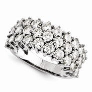 14k White Gold Moissanite Ring