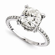 14k White Gold Forever Brilliant Ring